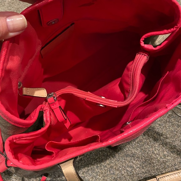 Coach Signature Drawstring Carryall Tote!! - Picture 4 of 5